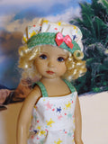 Sea Turtles - romper, hat & sandals for Little Darling Doll