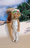 Sea Turtles - romper, hat & sandals for Little Darling Doll