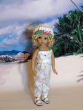 Sea Turtles - romper, hat & sandals for Little Darling Doll