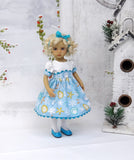 Seashells & Snowflakes - dress, tights & shoes for Little Darling Doll or 33cm BJD