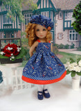 Seasonal Blues - dress, sweater, hat, tights & shoes for Little Darling Doll or 33cm BJD