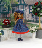 Seasonal Blues - dress, sweater, hat, tights & shoes for Little Darling Doll or 33cm BJD