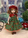 Seasonal Winds - dress, hat, tights & shoes for Little Darling Doll or 33cm BJD