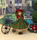 Seasonal Winds - dress, hat, tights & shoes for Little Darling Doll or 33cm BJD