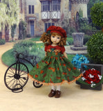 Seasonal Winds - dress, hat, tights & shoes for Little Darling Doll or 33cm BJD