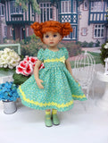 Secret Meadow - dress, socks & shoes for Little Darling Doll or other 33cm BJD