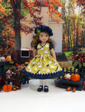 September Robin - dress, beret, tights & shoes for Little Darling Doll or 33cm BJD