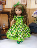 Shamrock Plaid - dress & shoes for Little Darling Doll or other 33cm BJD