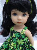 Shamrock Sweetie - dress, tights & shoes for Little Darling Doll or 33cm BJD