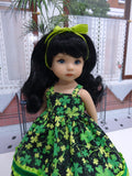 Shamrock Sweetie - dress, tights & shoes for Little Darling Doll or 33cm BJD