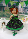 Shamrock Swirl - dress, hat, tights & shoes for Little Darling Doll or 33cm BJD