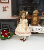 Simple Autumn - dress, tights & shoes for Little Darling Doll or other 33cm BJD