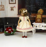 Simple Autumn - dress, tights & shoes for Little Darling Doll or other 33cm BJD