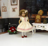Simple Autumn - dress, tights & shoes for Little Darling Doll or other 33cm BJD