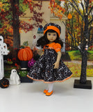 Skeleton Dance - dress, hat, tights & shoes for Little Darling Doll or 33cm BJD