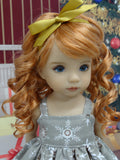 Snowflake Splendor - dress, tights & shoes for Little Darling Doll or 33cm BJD