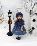 Snowstorm - capelet, beret, dress, tights & shoes for Little Darling Doll or 33cm BJD