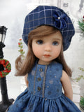 Snowstorm - capelet, beret, dress, tights & shoes for Little Darling Doll or 33cm BJD
