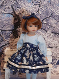 Snowy Forest Friends - dress, tights & shoes for Little Darling Doll or 33cm BJD