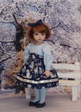 Snowy Forest Friends - dress, tights & shoes for Little Darling Doll or 33cm BJD