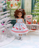 Snowy Owls - dress, sweater, socks & shoes for Little Darling Doll or 33cm BJD
