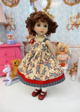 Sock Monkey - dress, socks & shoes for Little Darling Doll or 33cm BJD