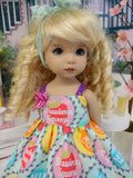 Soda Pop - dress, tights & shoes for Little Darling Doll or 33cm BJD