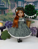 Sophisticated Shamrock - dress, hat, tights & shoes for Little Darling Doll or 33cm BJD