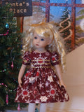 Sophisticated Snowflake - dress, tights & shoes for Little Darling Doll or 33cm BJD