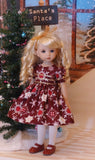Sophisticated Snowflake - dress, tights & shoes for Little Darling Doll or 33cm BJD