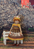 Spirit Animal - dress, hat, tights & shoes for Little Darling Doll or 33cm BJD