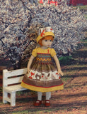Spirit Animal - dress, hat, tights & shoes for Little Darling Doll or 33cm BJD