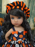 Spooktacular - dress, hat, tights & shoes for Little Darling Doll or 33cm BJD
