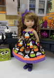 Spooktacular Cupcakes - dress, socks & shoes for Little Darling Doll or 33cm BJD