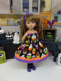 Spooktacular Cupcakes - dress, socks & shoes for Little Darling Doll or 33cm BJD