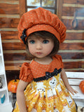 Spooktastic - dress, beret, tights & shoes for Little Darling Doll or 33cm BJD