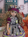 Spooky Forest - dress, hat, tights & shoes for Little Darling Doll or 33cm BJD