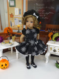 Spooky Spiders - dress, beret, tights & shoes for Little Darling Doll or other 33cm BJD