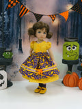 Spooky Treats - dress & apron, socks & shoes for Little Darling Doll or 33cm BJD