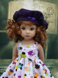 Spooky Treats - dress, jacket, beret, tights & shoes for Little Darling Doll or 33cm BJD