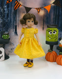 Spooky Treats - dress & apron, socks & shoes for Little Darling Doll or 33cm BJD