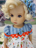 Spring Berry - dress, beret, tights & shoes for Little Darling Doll or other 33cm BJD