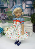 Spring Berry - dress, beret, tights & shoes for Little Darling Doll or other 33cm BJD