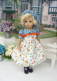 Spring Berry - dress, beret, tights & shoes for Little Darling Doll or other 33cm BJD