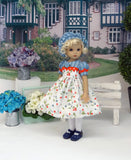 Spring Berry - dress, beret, tights & shoes for Little Darling Doll or other 33cm BJD