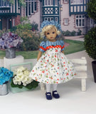Spring Berry - dress, beret, tights & shoes for Little Darling Doll or other 33cm BJD