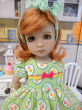 Spring Cherries - dress, socks & shoes for Little Darling Doll or other 33cm BJD