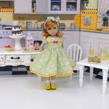 Spring Cherries - dress, socks & shoes for Little Darling Doll or other 33cm BJD