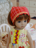Spring Chickadee - romper, kerchief & shoes for Little Darling Doll
