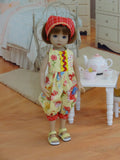 Spring Chickadee - romper, kerchief & shoes for Little Darling Doll